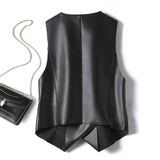 Kove Elegant Cotton Leather Vest