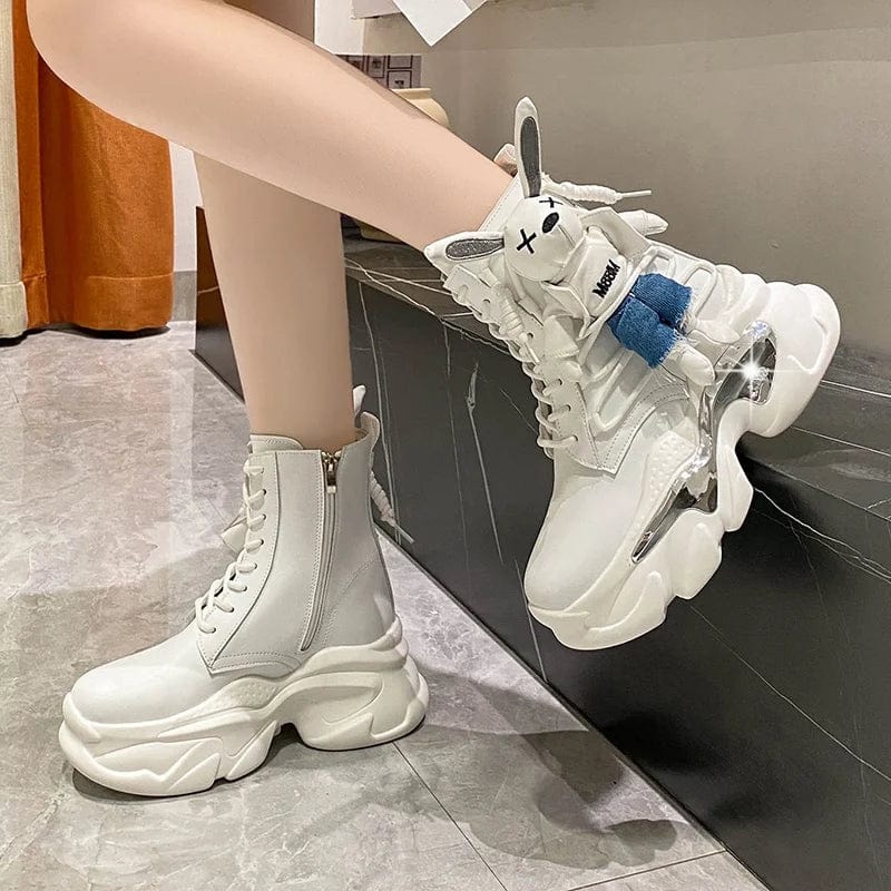 Trace Thick Wedge Sneakers