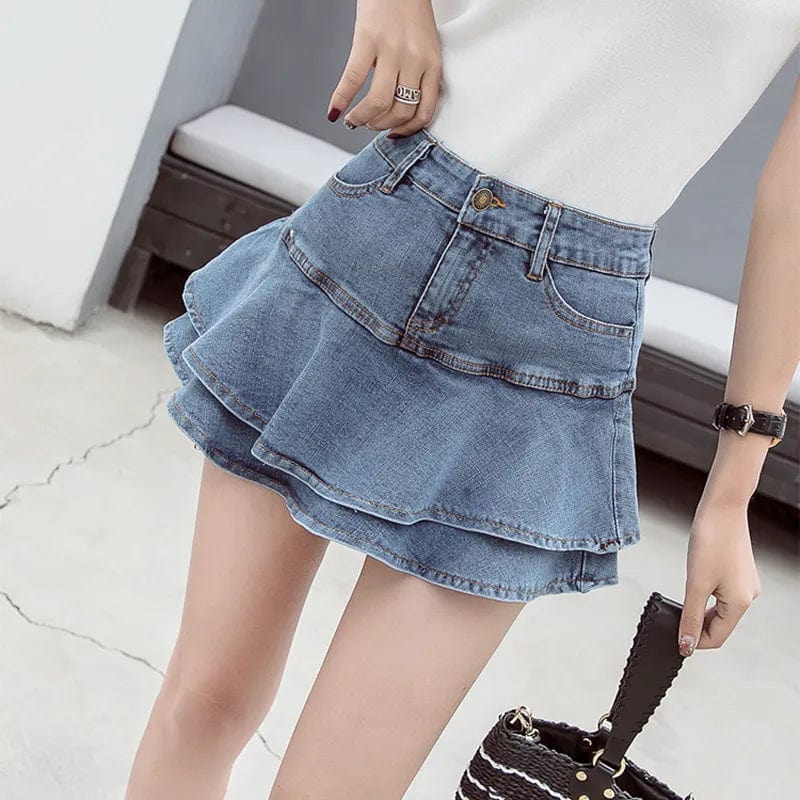 Harper Denim Mini Skirt