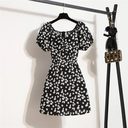 Lilian Floral Puffy Sleeve Dress