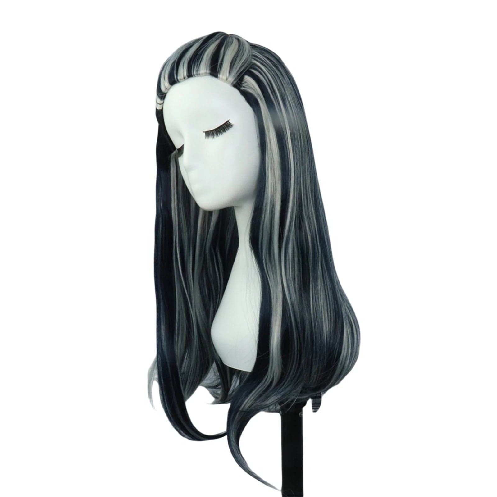 Frankie Stein Black And White Hair Wig