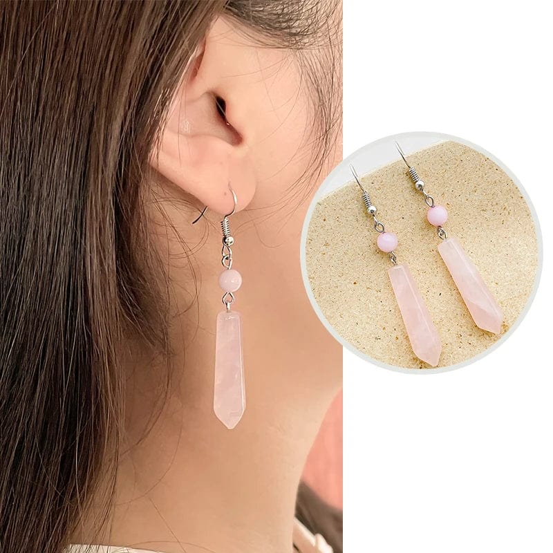 Liv Rose Quartz Dangle Earrings