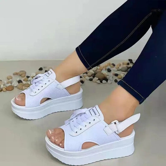 Maggie Peep Toe Platform Sandals