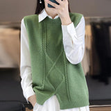 Emily Cashmere Sleeveless Sweater Vest