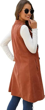 Annie Long Cotton Vest Jacket