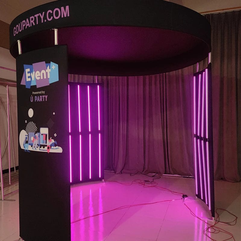 Custom Photo Booth 360 LED Light Backdrop