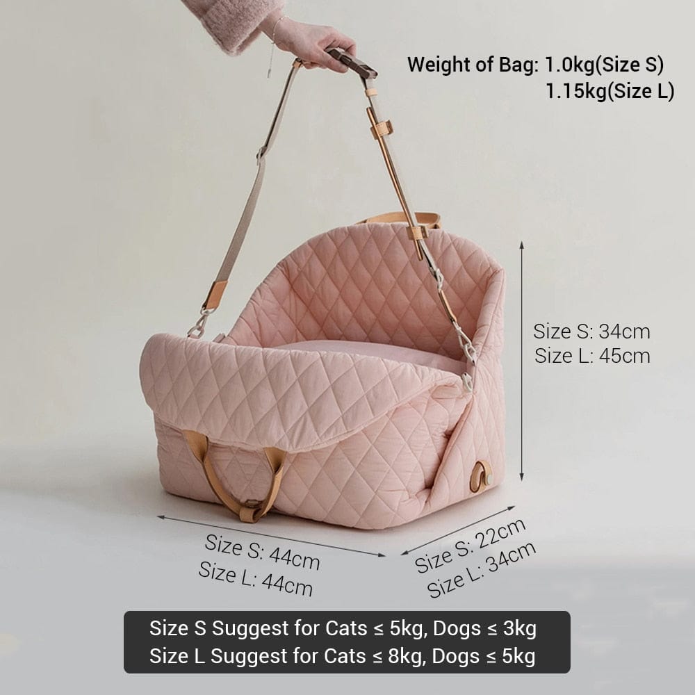 Luxury Travel Pet Carrier Handbag