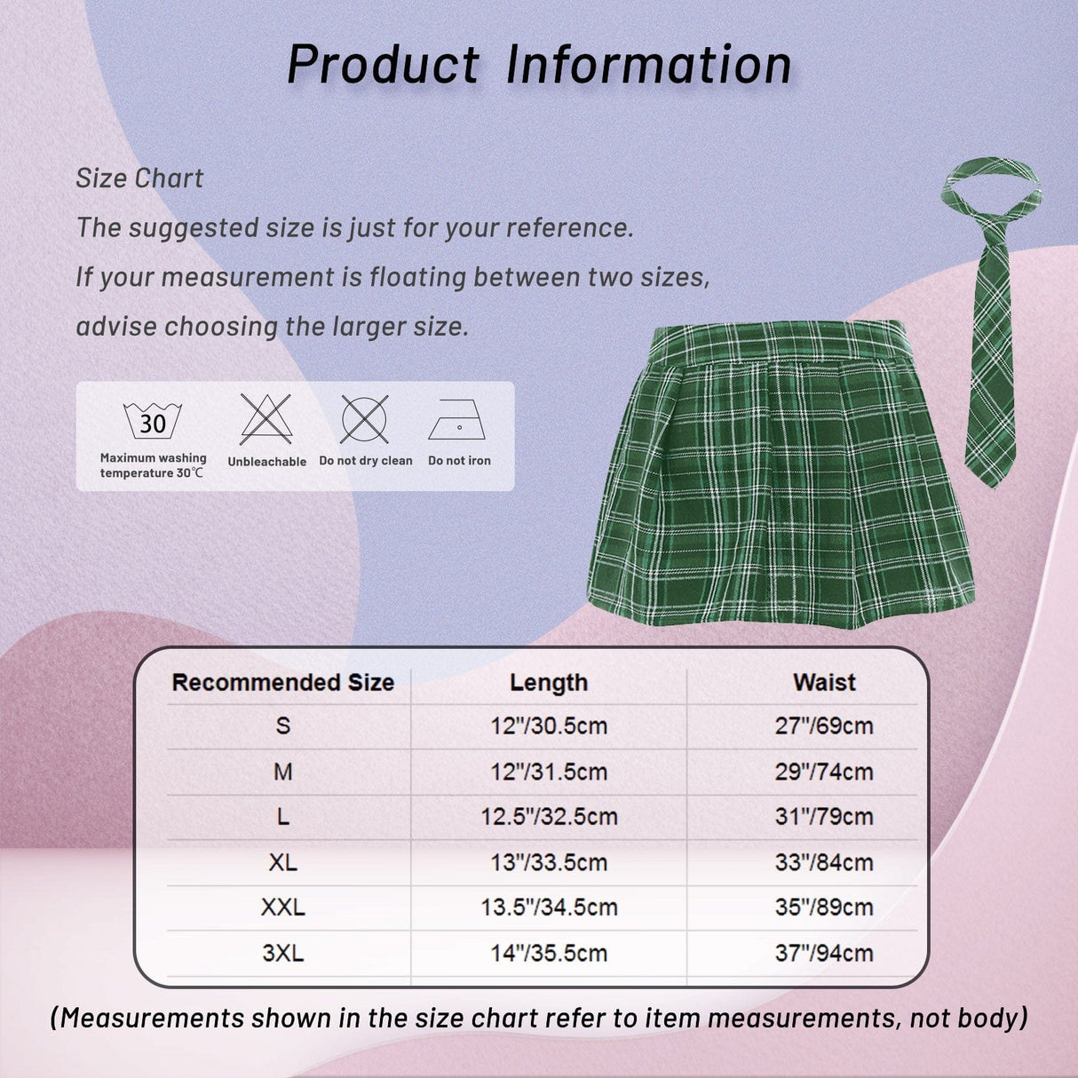 Fara Plaid Mini Skirt with Necktie Set