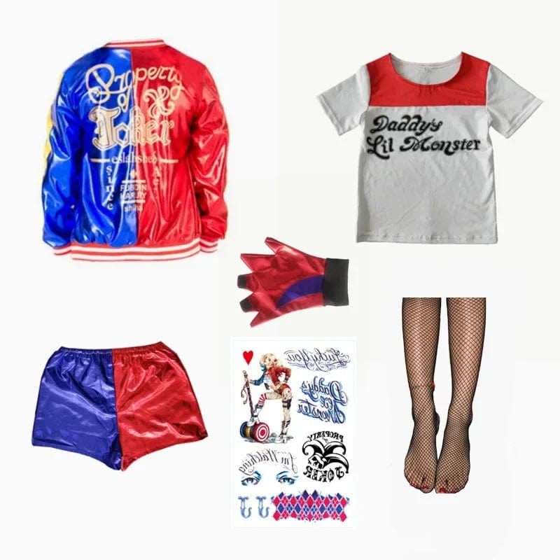 Harley Quinn "Daddys 'Lil' Monster" Costume Set - Kids