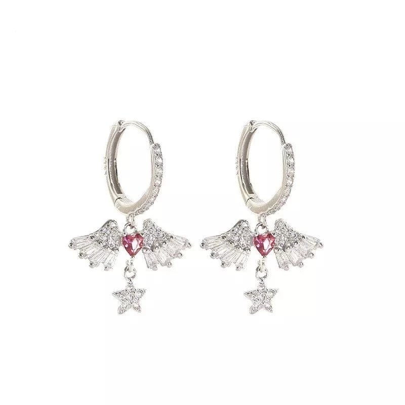 Ava Angel Heart Earrings