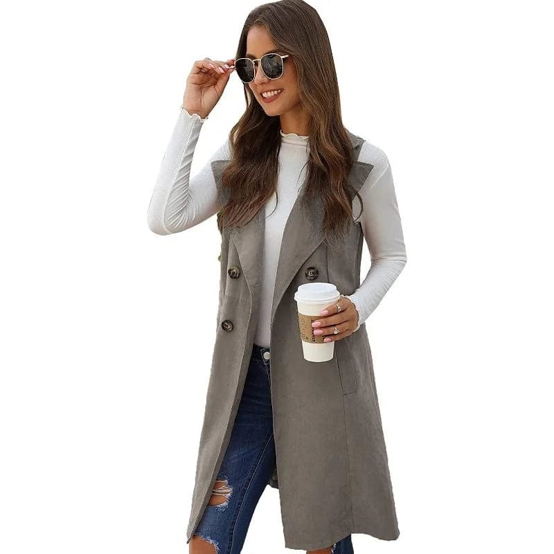 Annie Long Cotton Vest Jacket