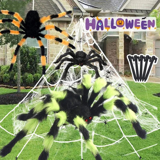 Plush Spider Halloween Horror Decor