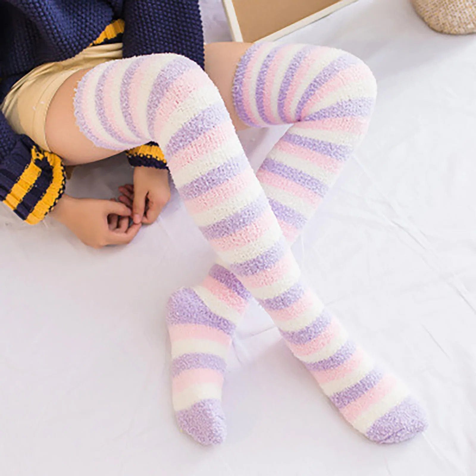 Shani Long Fuzzy Socks