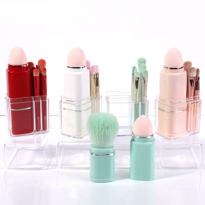 Reina Retractable Makeup Brush Set