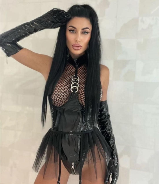 Tempting Marylin Leather Outfit