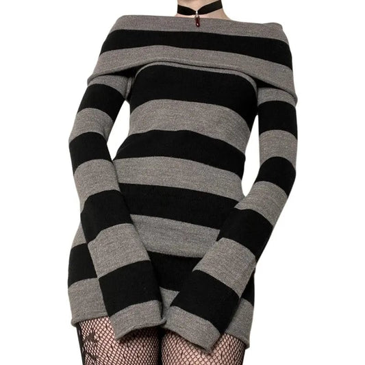 Striped Eva Sweater Mini Dress