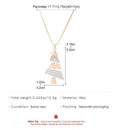 Christmas Tree Pendant Earrings-Necklace Set