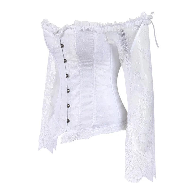 Ava Lace Long Sleeve Corset Top