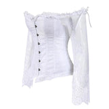 Ava Lace Long Sleeve Corset Top