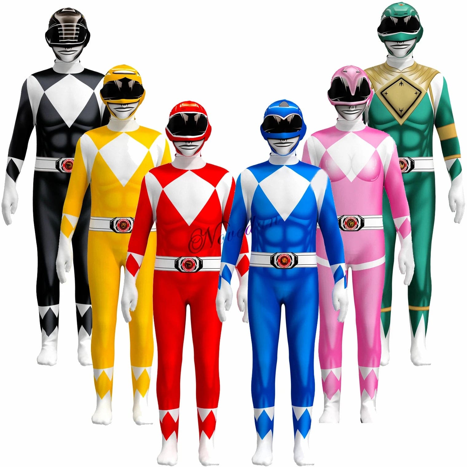 Power Rangers Costume Set (Adult & Kids)