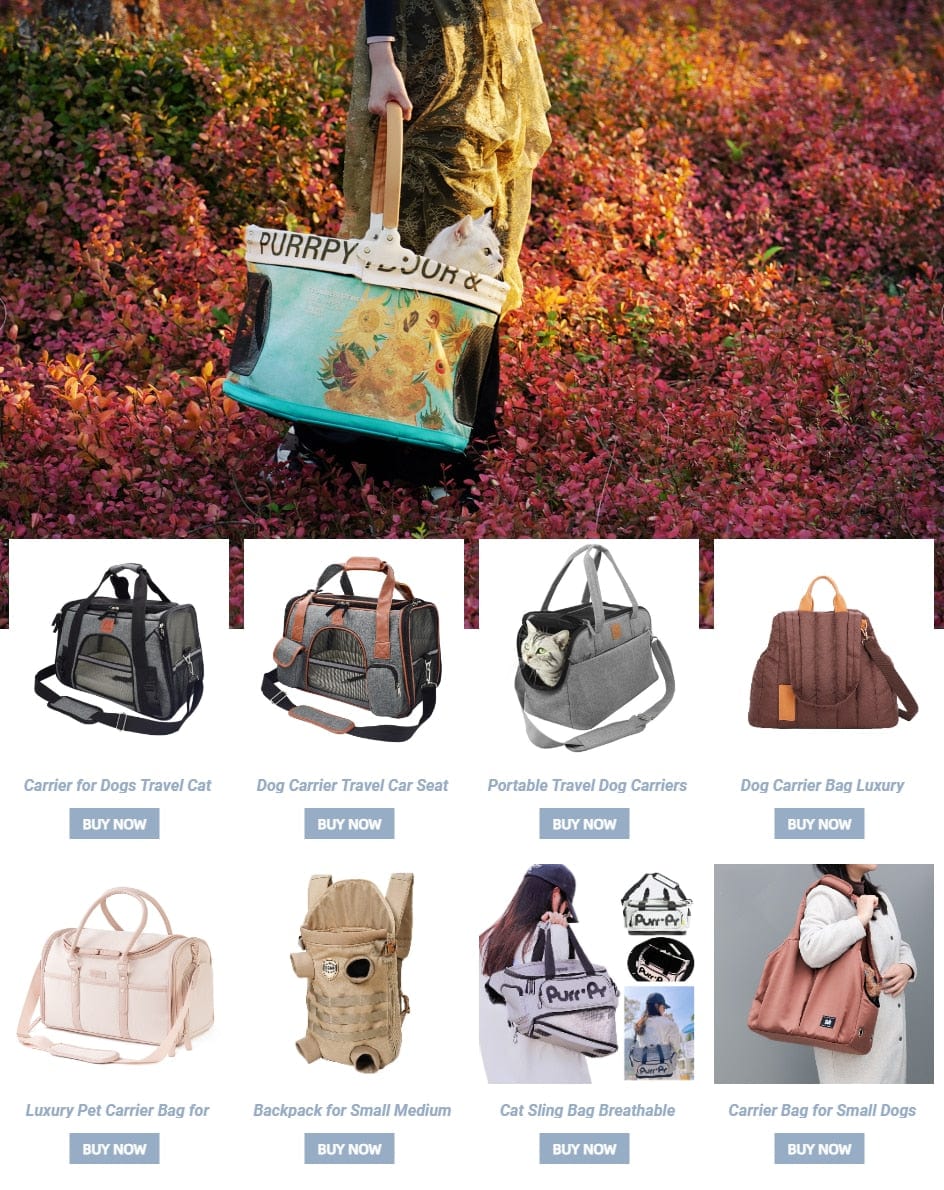 Luxury Travel Pet Carrier Handbag