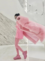 Gina Long Oversized Fur Coat