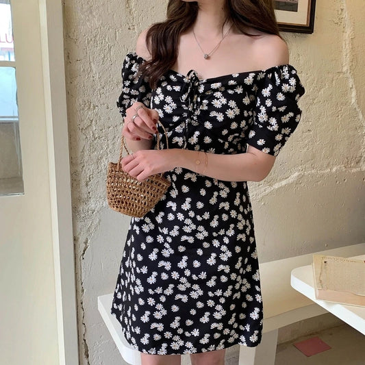 Lilian Floral Puffy Sleeve Dress