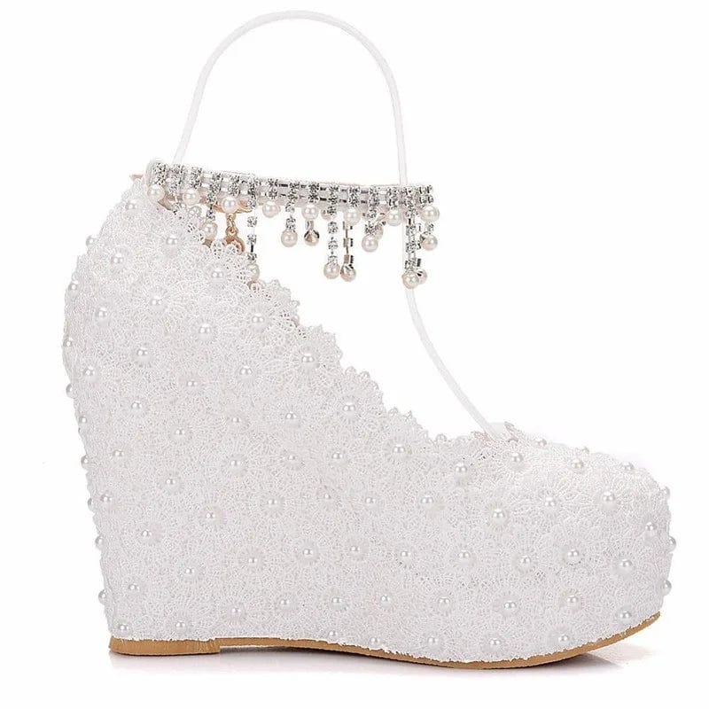 Crystal Queen Platform Pump Heels