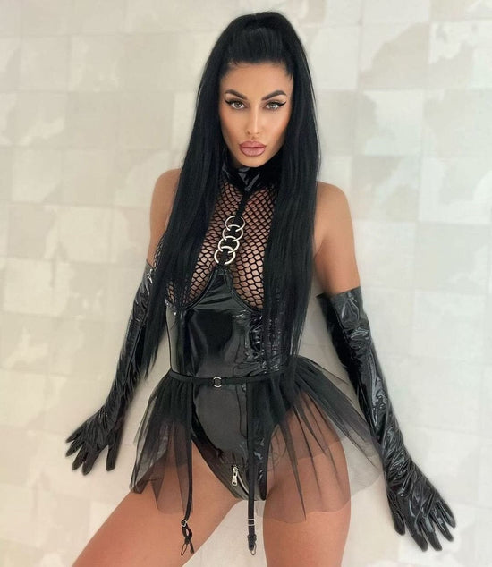 Tempting Marylin Leather Outfit