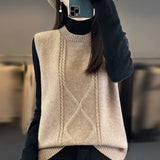 Emily Cashmere Sleeveless Sweater Vest