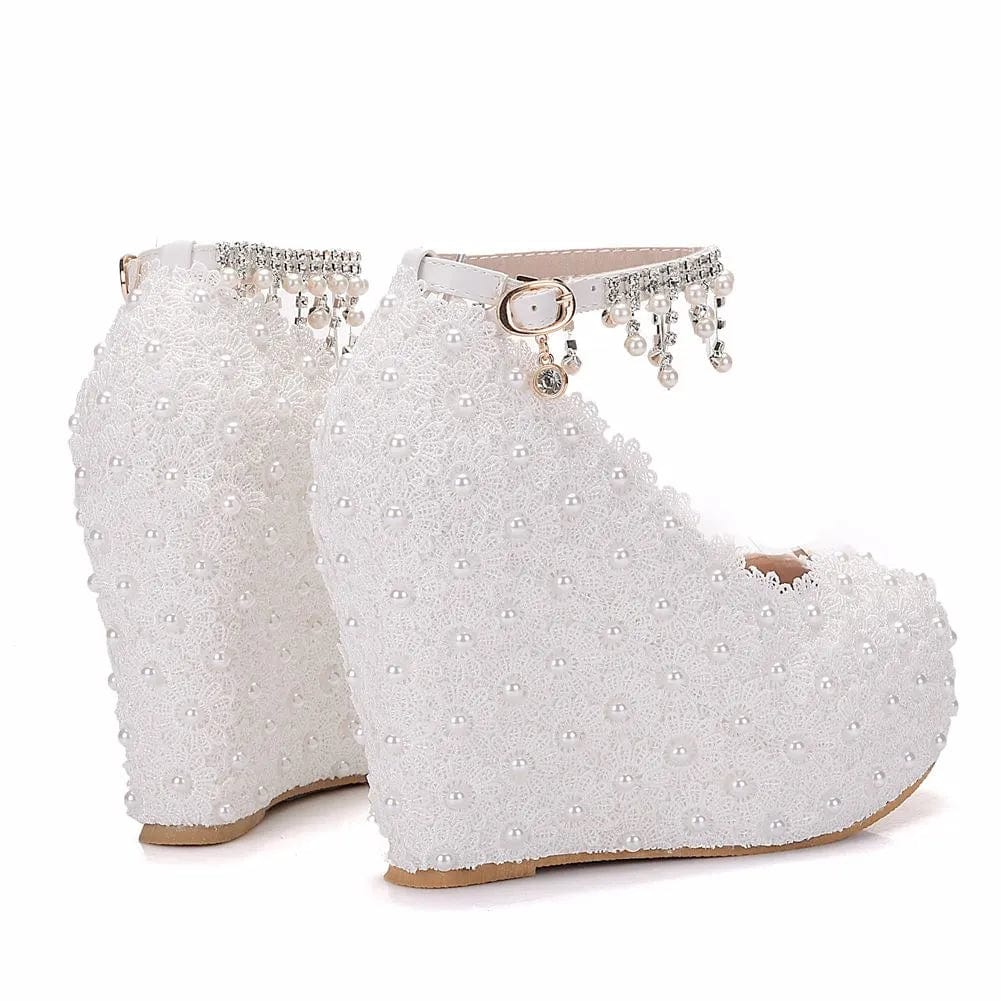 Crystal Queen Platform Pump Heels