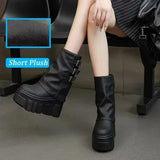 Eliza Ankle Leather Platform Boots