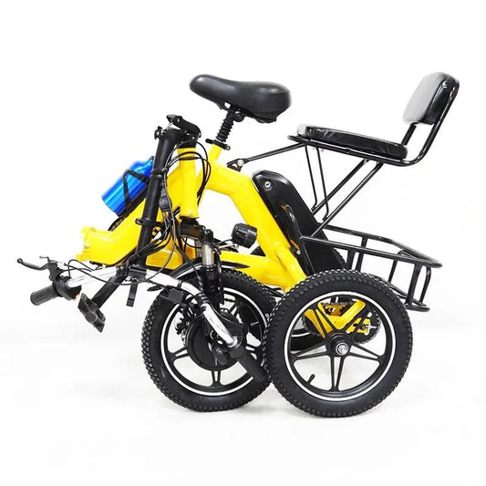 Deluxe 3 Wheel Electric Tricycle - Adult Seat Plus Passenger Seat