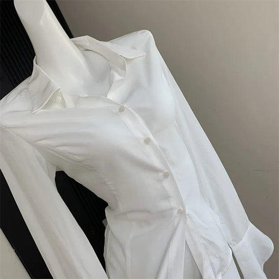 Hannah Collar Flare Sleeve Blouse