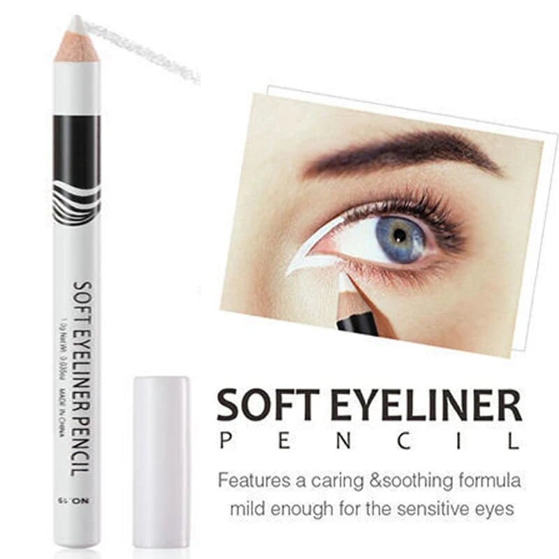 Cleo White Eyeliner Pencil - Waterproof