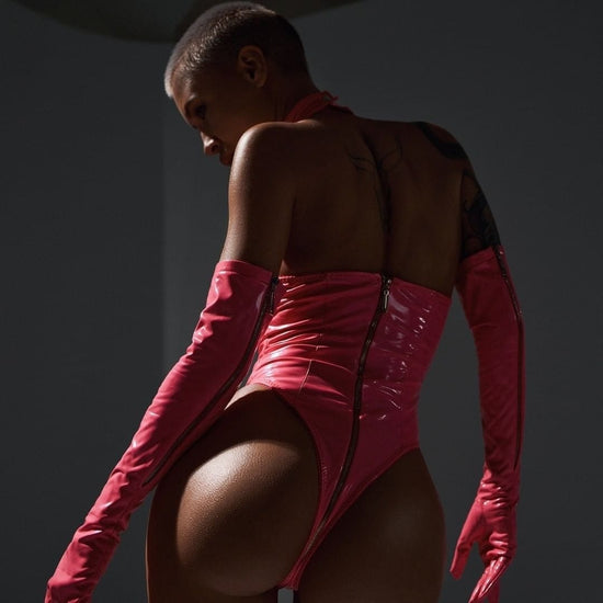 Tempting Marylin Leather Outfit