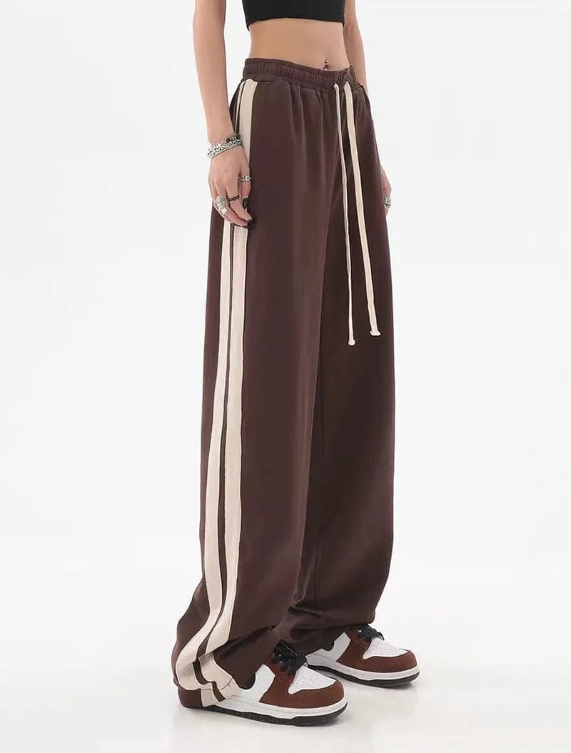 Bria Striped Baggy Sweatpants