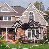 Plush Spider Halloween Horror Decor