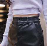 Vivian Leather Skirt Shorts