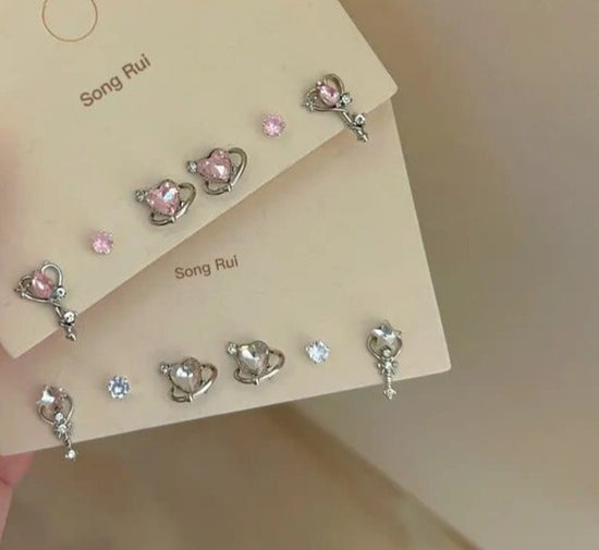 Sydney Y2K Stud Earrings (6pcs)