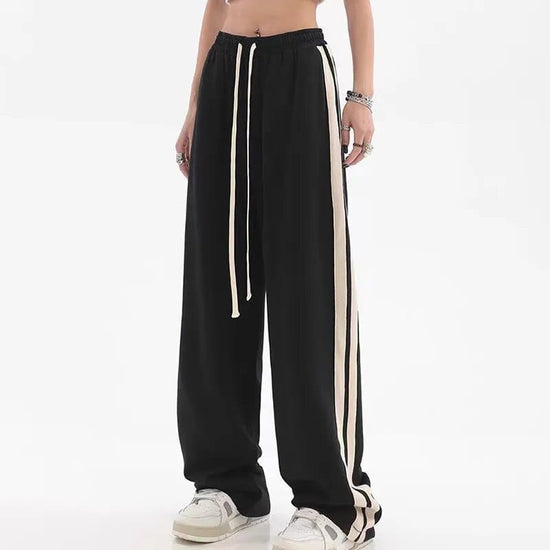 Bria Striped Baggy Sweatpants