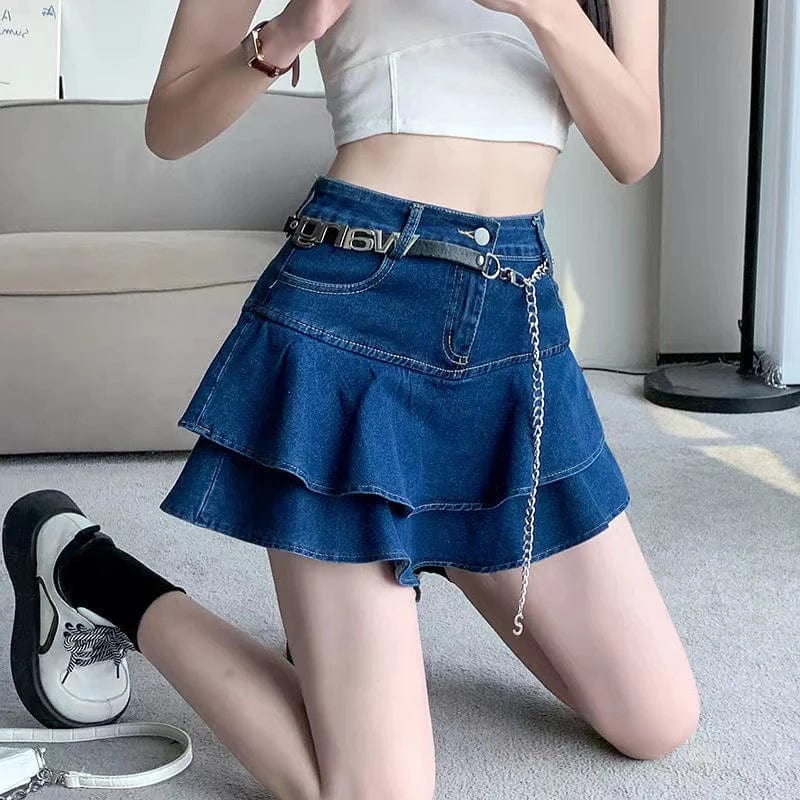 Harper Denim Mini Skirt