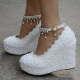 Crystal Queen Platform Pump Heels