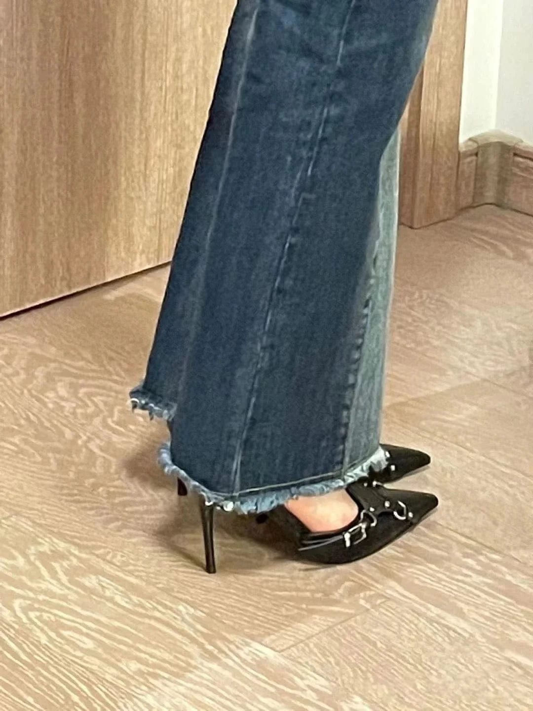 Cruella Buckle Pointy Heels