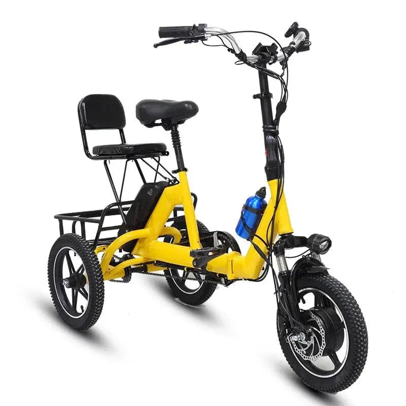 Deluxe 3 Wheel Electric Tricycle - Adult Seat Plus Passenger Seat