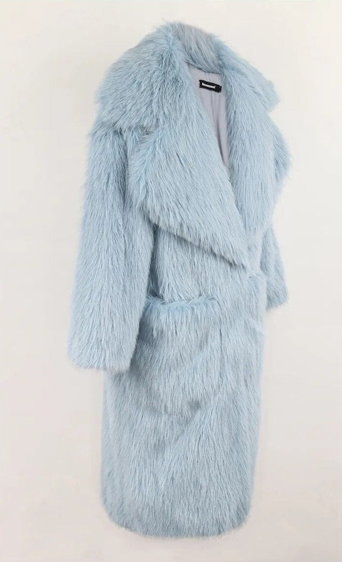 Gina Long Oversized Fur Coat