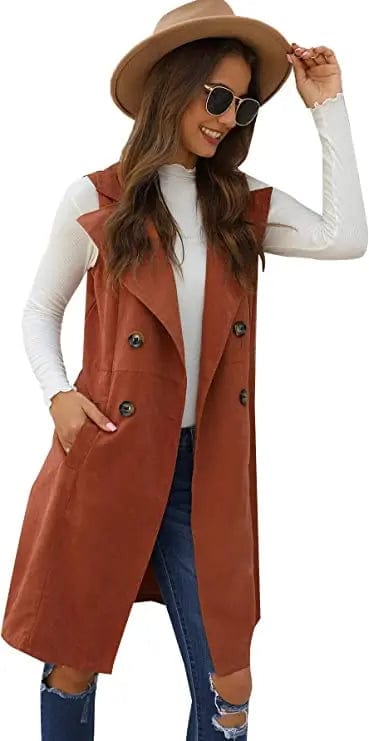 Annie Long Cotton Vest Jacket