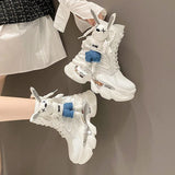 Trace Thick Wedge Sneakers