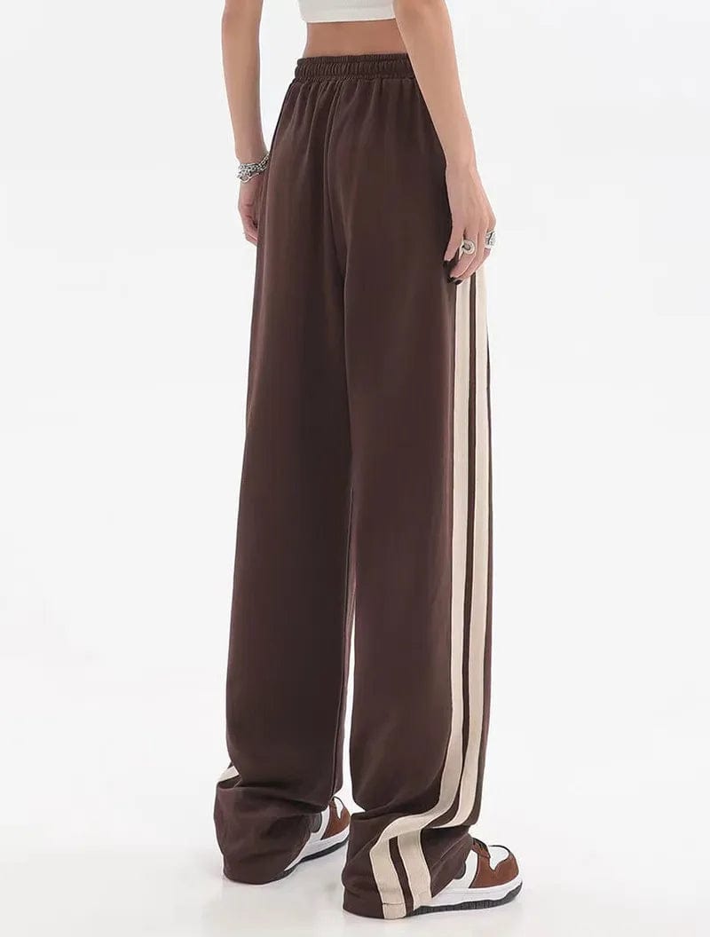 Bria Striped Baggy Sweatpants