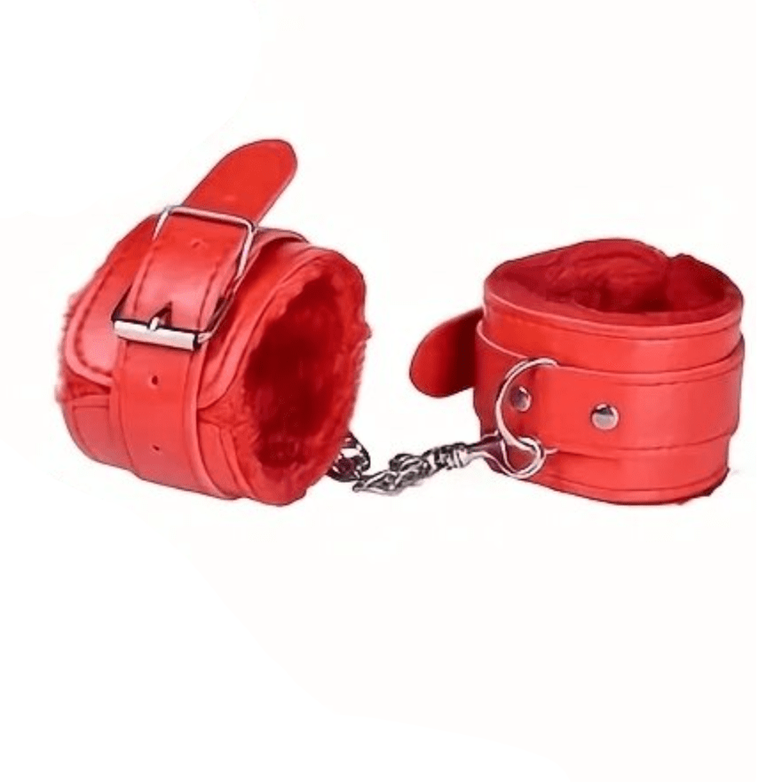 Mira Leather Plush Shackles